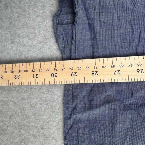 Volcom Men's Button Down Collared Long Sleeve Shirt Blue Large Classic‎ Fit - Picture 7 of 9